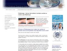 Tablet Screenshot of centre-laser-varices-amincissement-martinique.com